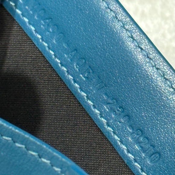 Fendi FF Cube Bi-Fold Zip Wallet – Blue Leather - Picture 9 of 16